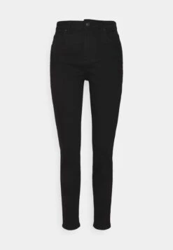 Pieces Pcleah Mom - Slim Fit Jeans - Black Denim -Pieces 03060507ae754912951bd80e79ff64b7