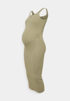 Pieces Maternity Pmkitte Tank Midi Dress - Gebreide Jurk - Deep Lichen Green -Pieces 03b67b699cd7477aaa709828f6596a4b