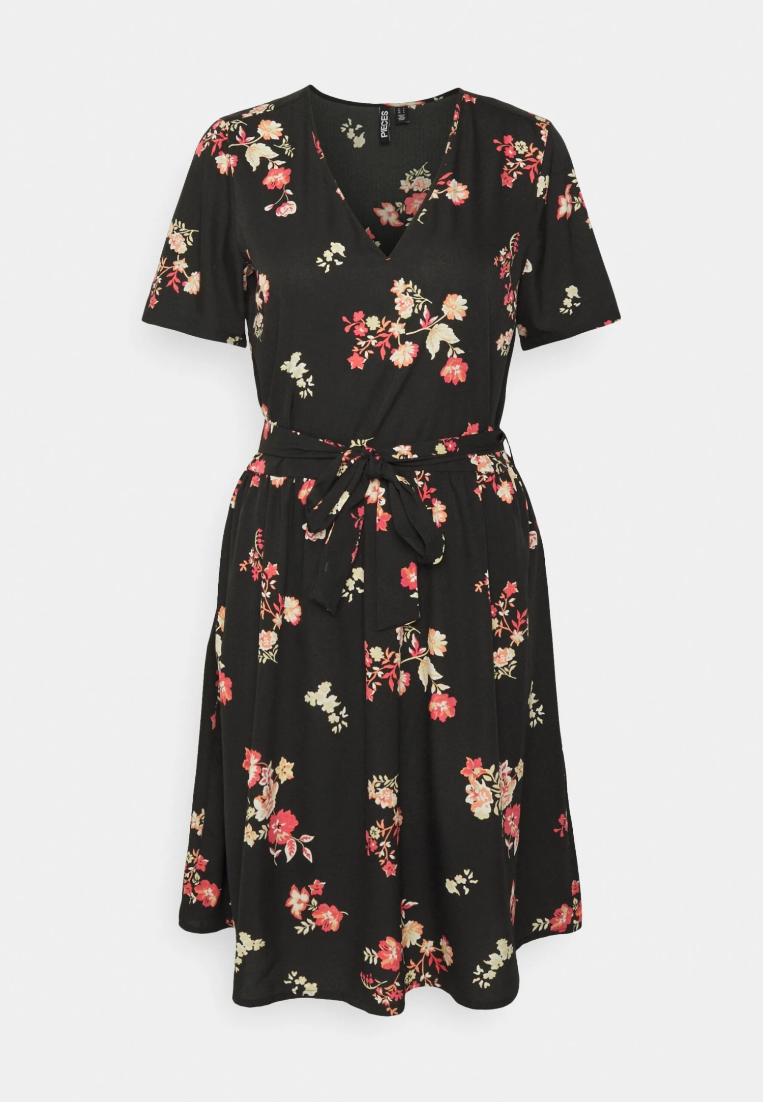 Pcliliana V Neck Dress - Jurk - Black 6 Pcliliana V Neck Dress - Jurk - Black - Afbeelding 4