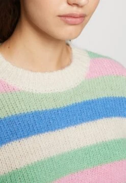 Pieces Pctascha Ls O Neck Bc - Trui - Absinthe Green/Begonia Pink -Pieces 0bb6df0bbab44b8ab3a5d52e79e02379