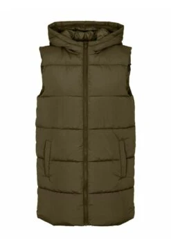 Pieces Pcbee New Puffer Vest - Bodywarmer - Dark Olive