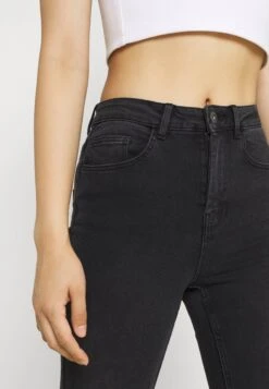 Pieces Pchighfive Flex - Jeans Skinny Fit - Dark Grey Denim -Pieces 11cf0aee56d34e7f969c14848c037520