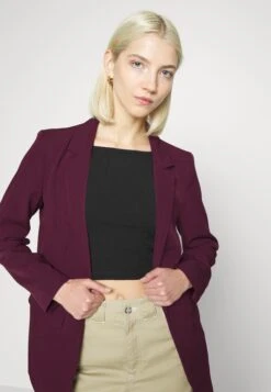 Pieces Pcbossy Ls Noos - Halflange Jas - Grape Wine -Pieces 14b91aed0b834b82b776a55b757596df