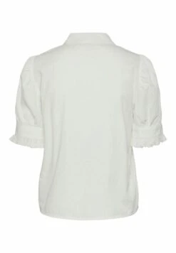 Pieces Mit Puffärmeln Pclala - Overhemdblouse - Cloud Dancer -Pieces 1648bc5e5b8e4728aca1c3372d114571