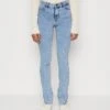 Pieces Pcpeggy Skinny Slit Jeans - Jeans Skinny Fit - Light Blue Denim 1 Pieces Pcpeggy Skinny Slit Jeans - Jeans Skinny Fit - Light Blue Denim -Pieces 17d7b348c0734dde958f07b717066f27