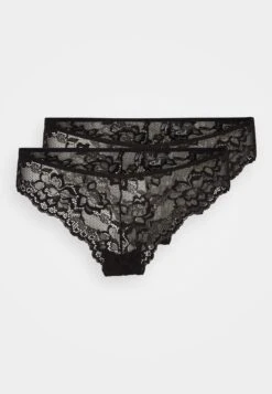 Pieces Pclina Lace V-Shape Brief 2Pack - Slip - Black -Pieces 1805694c7f1e4163a1b78fb66b302cb4