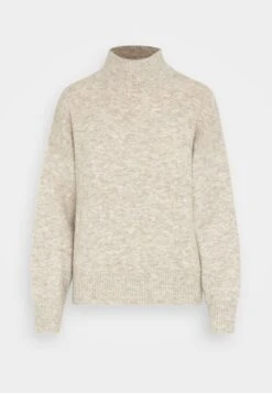 Pieces Pcleema Ls High N Kac Pwp - Trui - White Pepper Melange -Pieces 1805c6e79bd94ad0bad044c04a42a85b