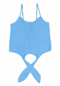 Pieces Pcluna Strap Knot Sa Bc - Top - Blu