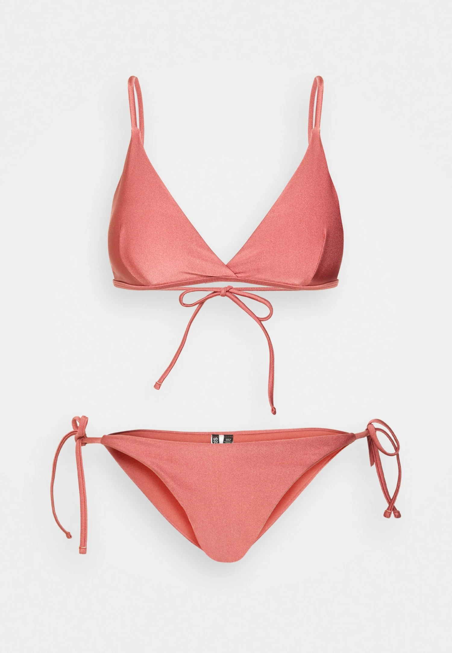 Pieces Pcbirte Bikini Shiny Set - Bikini - Marsala 7 Pieces Pcbirte Bikini Shiny Set - Bikini - Marsala - Afbeelding 5