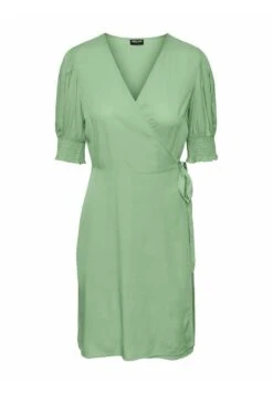 Pieces Pctala Wrap Dress - Jurk - Quiet Green -Pieces 1ff2fd088a9d4c318423e81b8f53d667