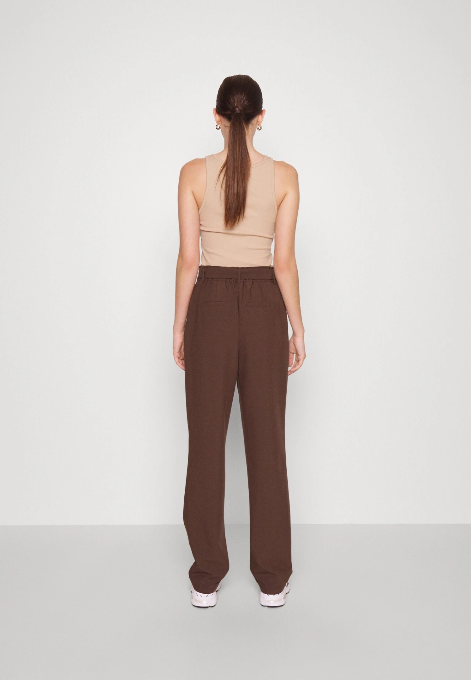 Pcboss Paperbag Straight Pants- Broek - Chicory Coffee 5 Pcboss Paperbag Straight Pants- Broek - Chicory Coffee - Afbeelding 3