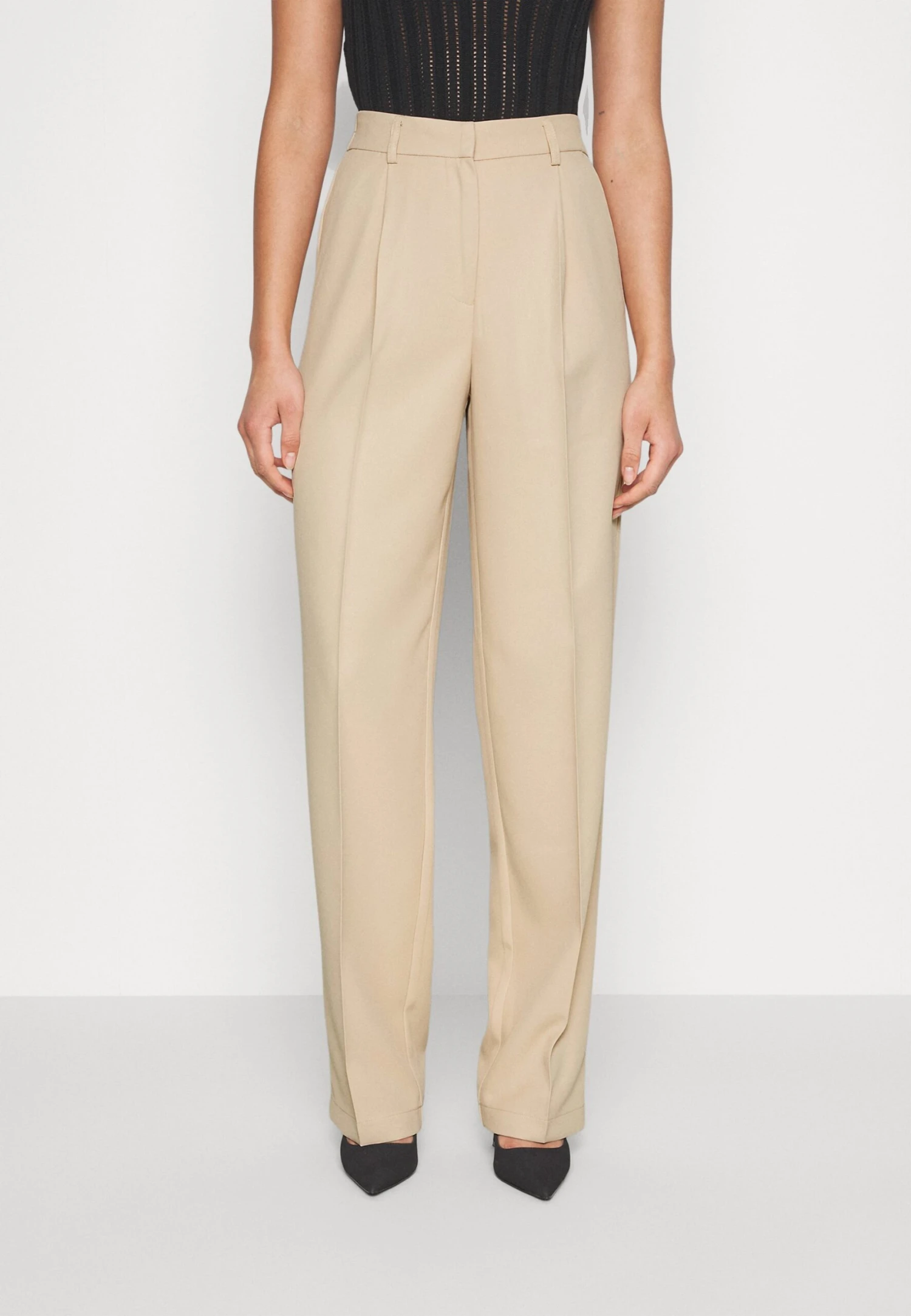 Pcblayke Wide Leg Pant - Broek - Irish Cream 3 Pcblayke Wide Leg Pant - Broek - Irish Cream