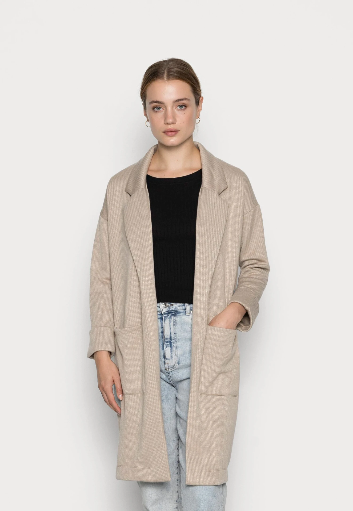 Pieces Pcdorita Coatigan - Vest - Silver Mink 3 Pieces Pcdorita Coatigan - Vest - Silver Mink