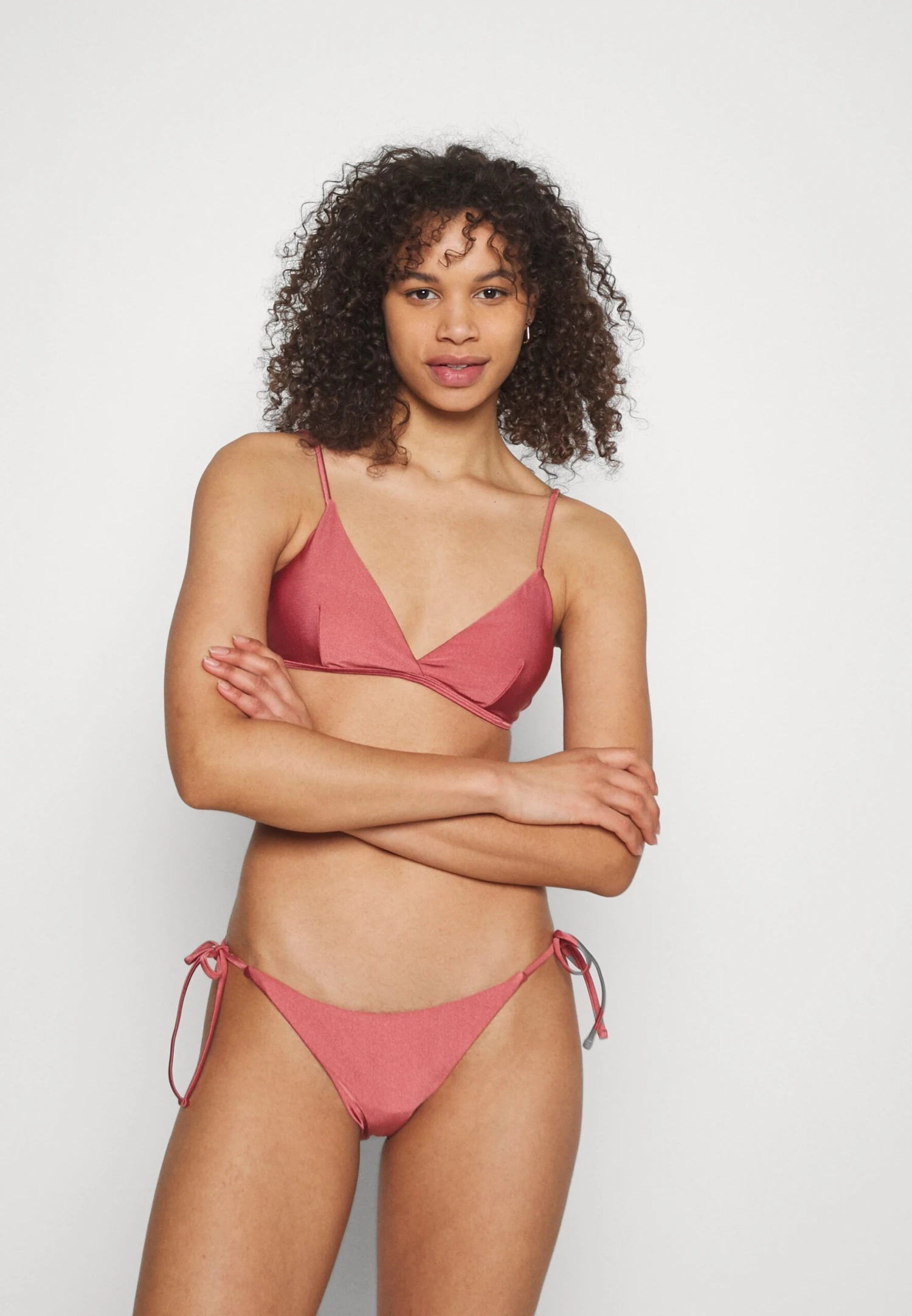 Pieces Pcbirte Bikini Shiny Set - Bikini - Marsala 4 Pieces Pcbirte Bikini Shiny Set - Bikini - Marsala - Afbeelding 2