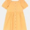 Pieces Kids Lpalma Dress - Blousejurk - Artisans Gold/Bright White -Pieces 26454f97db1d4929bd119b88bba07e10