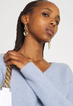 Pieces Pcellen V-Neck- Trui - Blue -Pieces 27eceb428279426c9725992d1f9cf46f