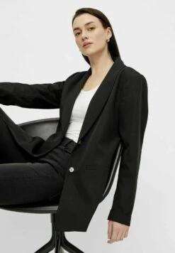 Pieces Locker Geschnittener - Halflange Jas - Black -Pieces 295115c6a9d14868ab728c2ba7b717f8