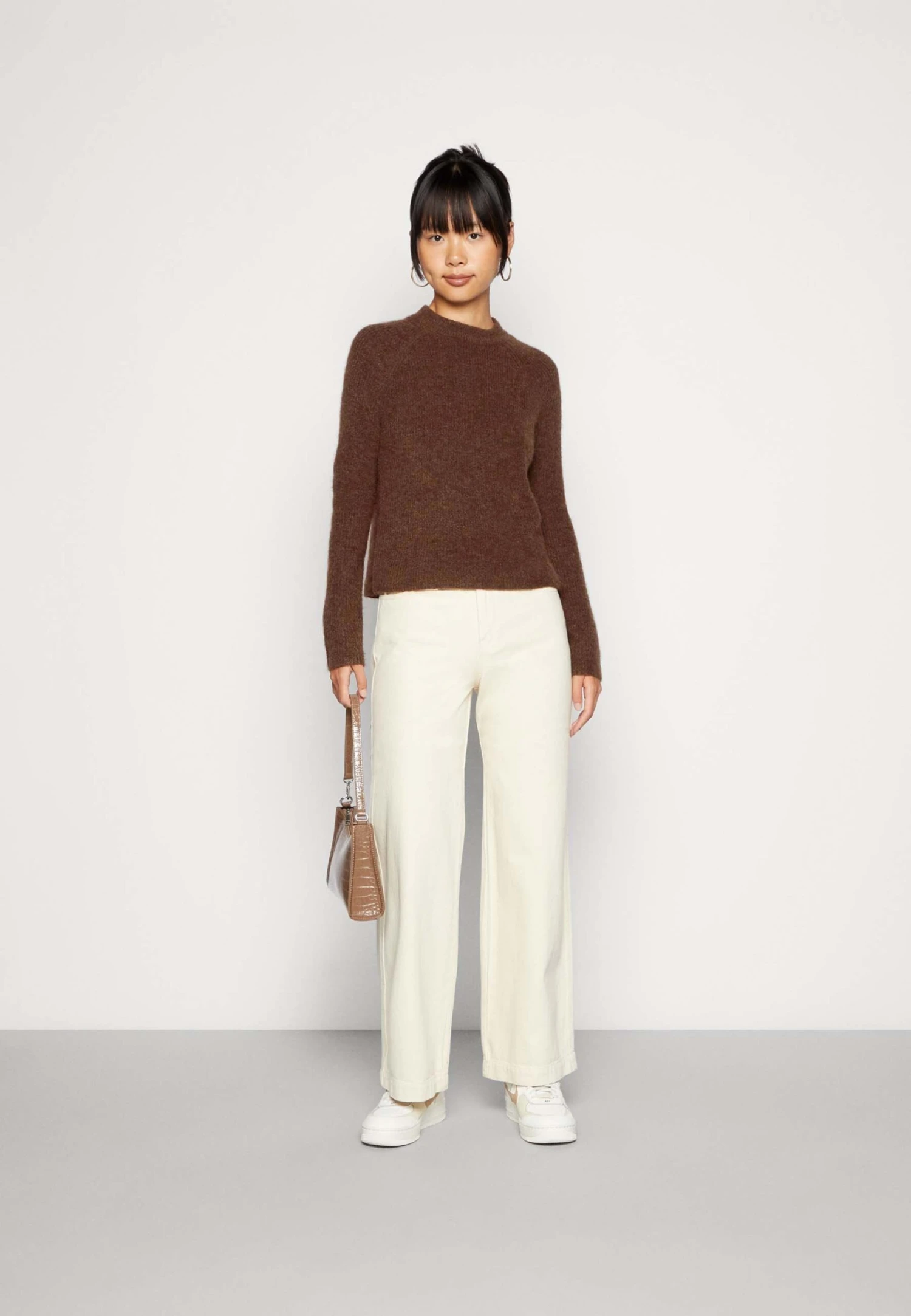 Pieces Pcellen O Neck- Trui - Chicory Coffee 4 Pieces Pcellen O Neck- Trui - Chicory Coffee - Afbeelding 2