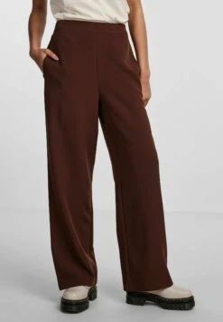 Pieces Bossy Wide Plain Pant - Broek - Chicory Coffee
