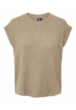 Pieces Mit Kurzen Ärmeln Pclena - T-Shirt Basic - Beige -Pieces 2f53d93133d840039febb47599297430