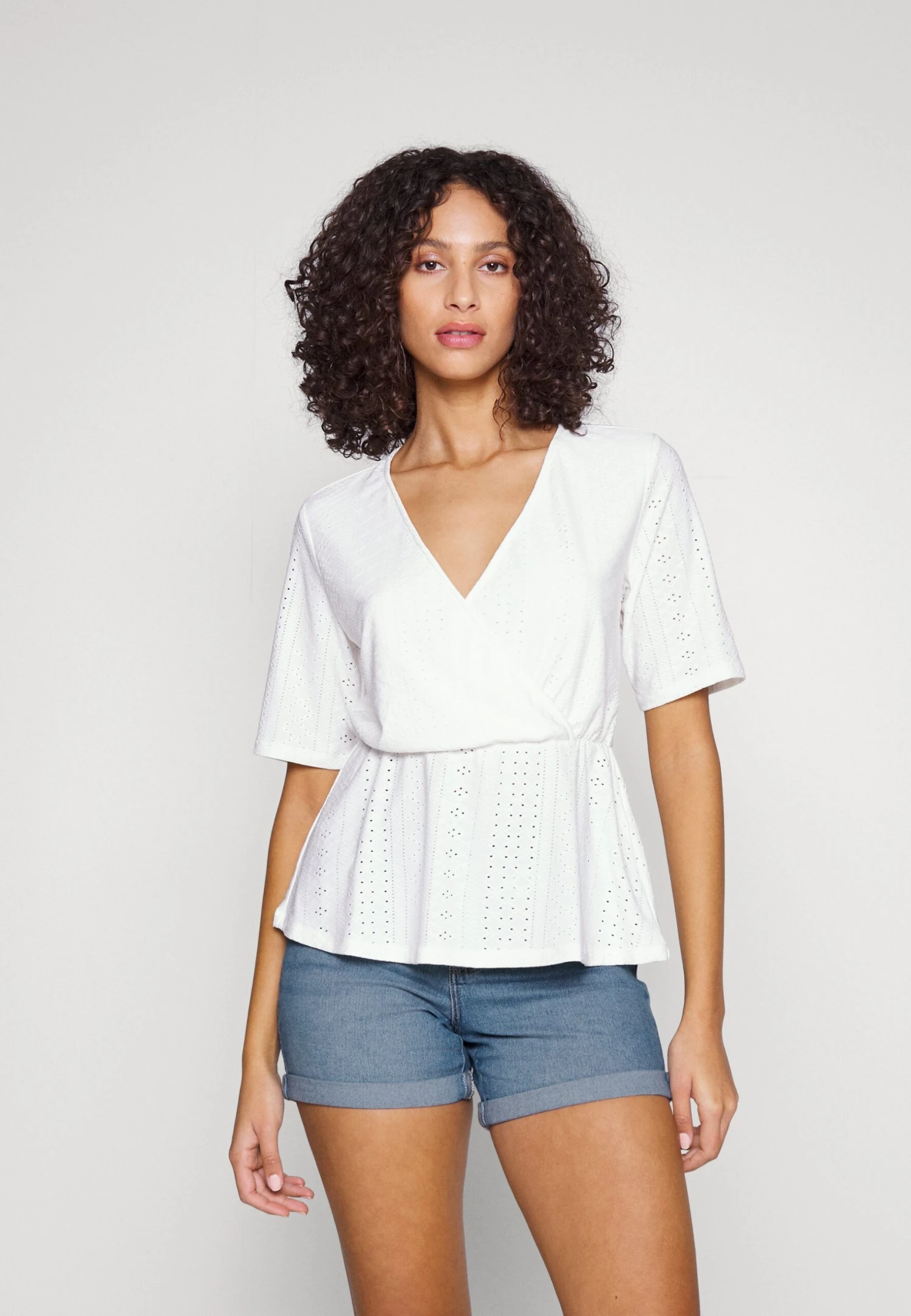 Jeansshort - Light Blue Denim 7 Jeansshort - Light Blue Denim - Afbeelding 5