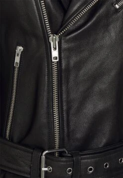 Pieces Nicolina- Leren Jas - Black -Pieces 356c307441ed4dfb887dc721e2953071