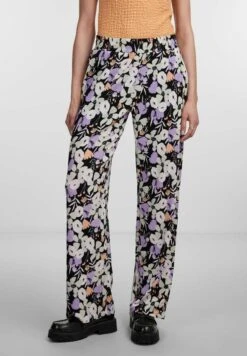 Pieces Mit Weitem Bein Pcmoana - Broek - Black