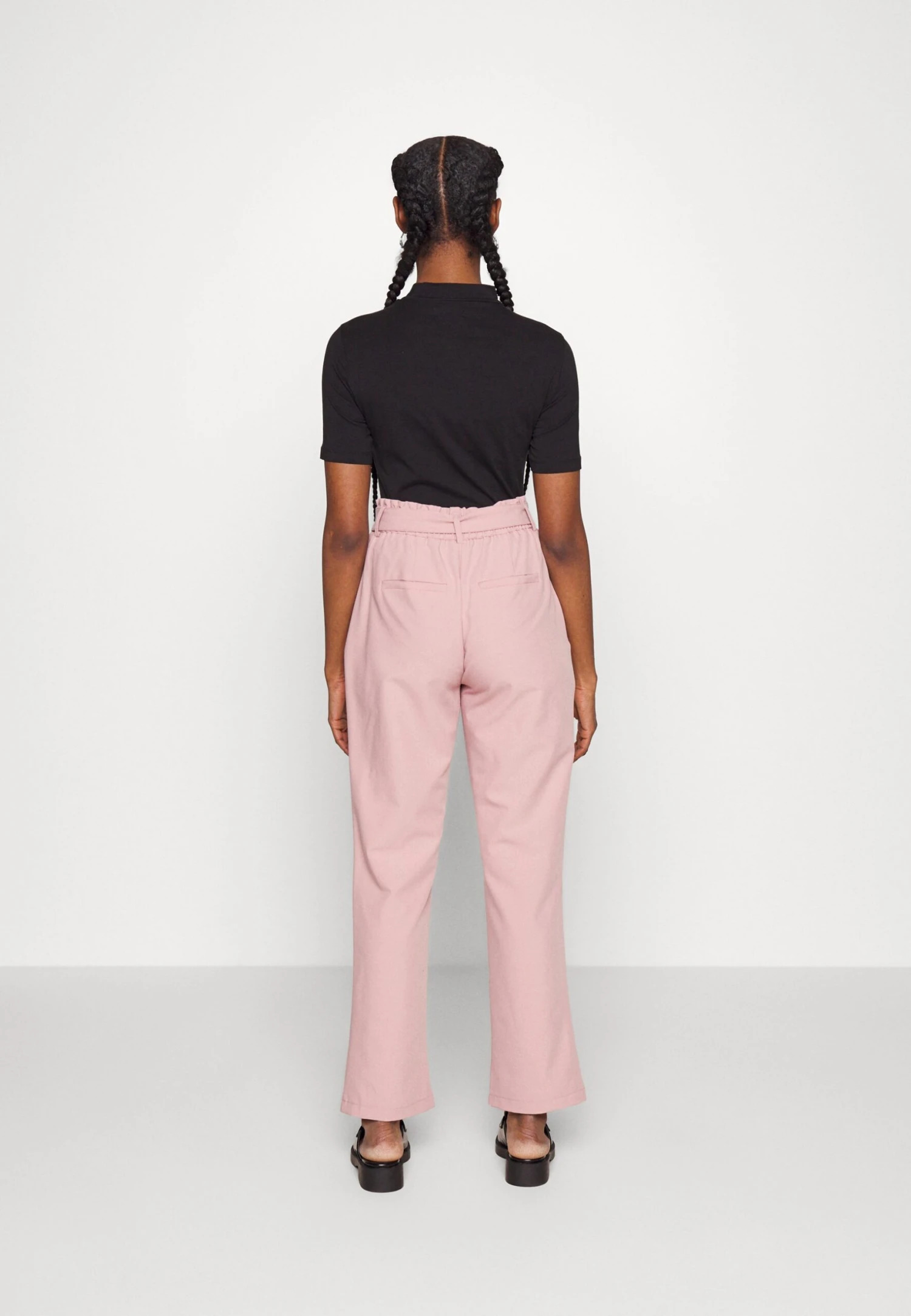 Pieces Petite Pcboss Paperbag Straight Pants - Broek - Woodrose 5 Pieces Petite Pcboss Paperbag Straight Pants - Broek - Woodrose - Afbeelding 3