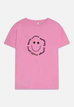 Pieces Kids Pkfibbi Tee - T-Shirt Print - Pink/Black