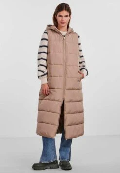 Pieces Pcelinora - Bodywarmer - Silver Mink