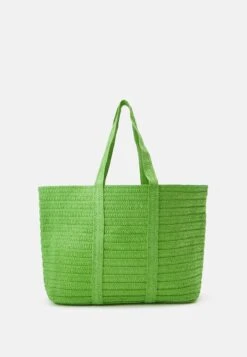 Pieces Pcloma Straw Shopper - Shopper - Poison Green