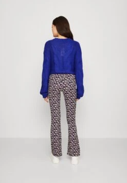 Pieces Nala High Waist Flared - Broek - Black/Purple -Pieces 422847e13e4f460b886988efd755c212