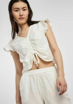 Pieces Pcmilano - Shorts - Bright White -Pieces 4322d03a8af941bfac9463cb297fa941