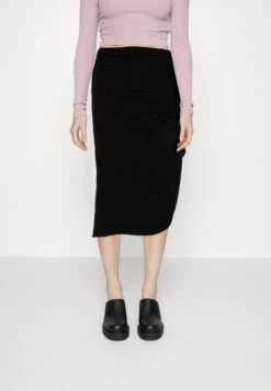 Pieces Pcstina High Slit Skirt - Kokerrok - Black