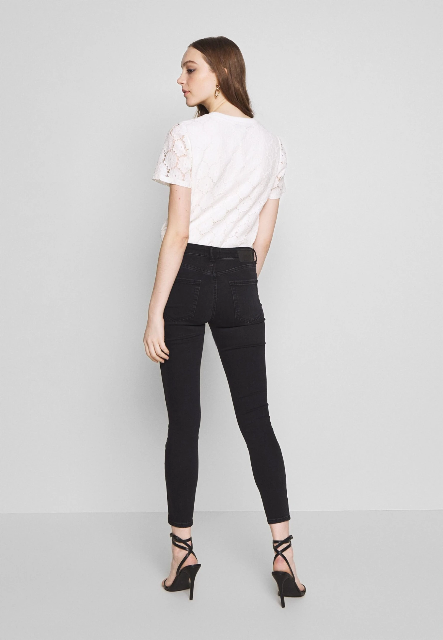 Pieces Pcdelly Noos - Jeans Skinny Fit - Black 5 Pieces Pcdelly Noos - Jeans Skinny Fit - Black - Afbeelding 3