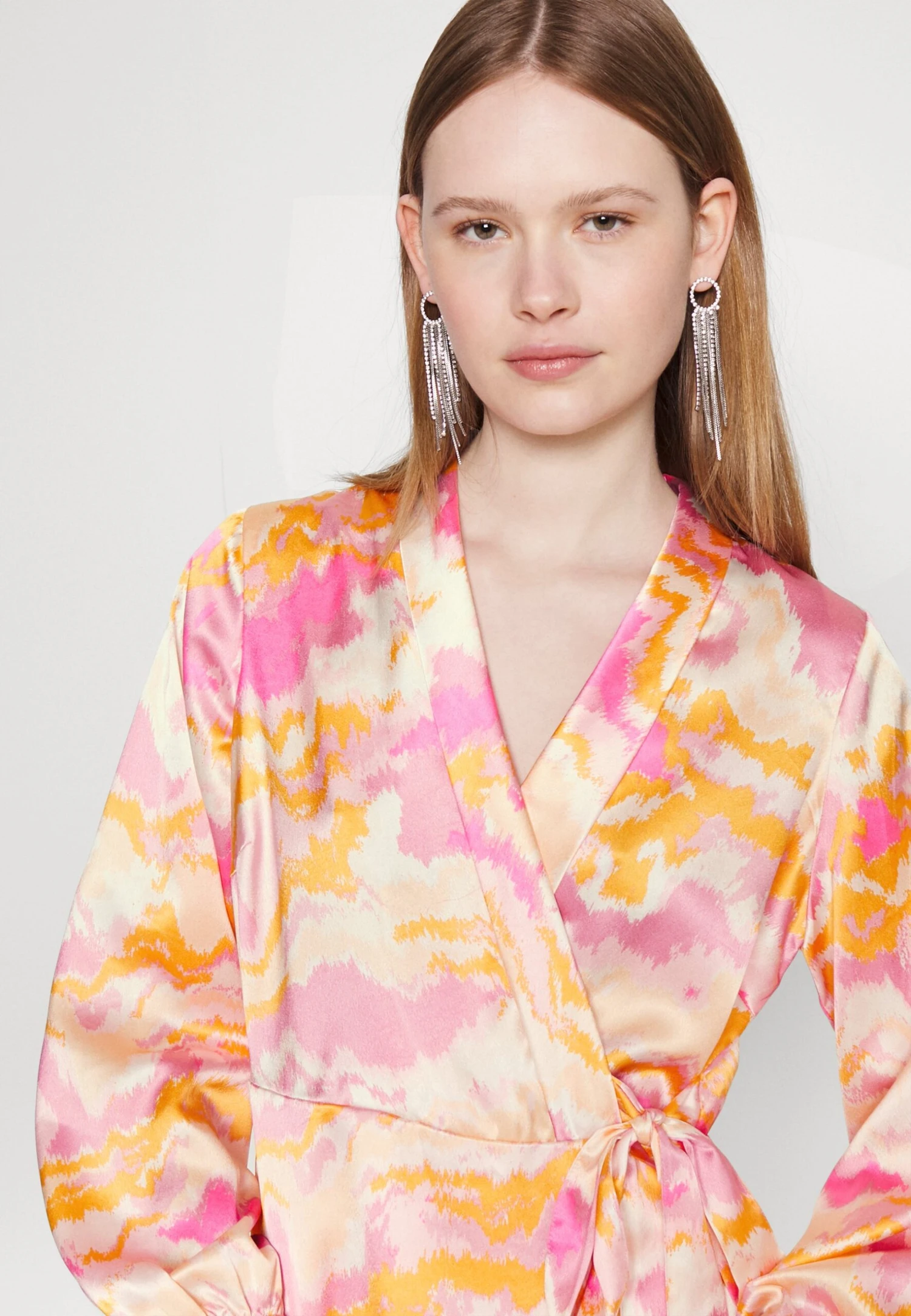 Pieces Pckerra Wrap Dress - Cocktailjurk - Pink Lady/Graphic 6 Pieces Pckerra Wrap Dress - Cocktailjurk - Pink Lady/Graphic - Afbeelding 4