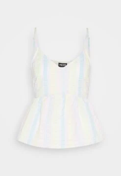 Pieces Pckaitlyn Singlet - Top - Pink Lady/Multi Stipes -Pieces 486df36338d94448a168cd97e3d3501f