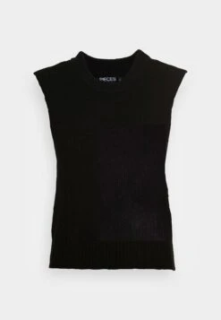 Pieces Pcellen O-Neck Vest Noos Bc - Trui - Black -Pieces 4ac9fd57b8814d9c8580d00d68849881