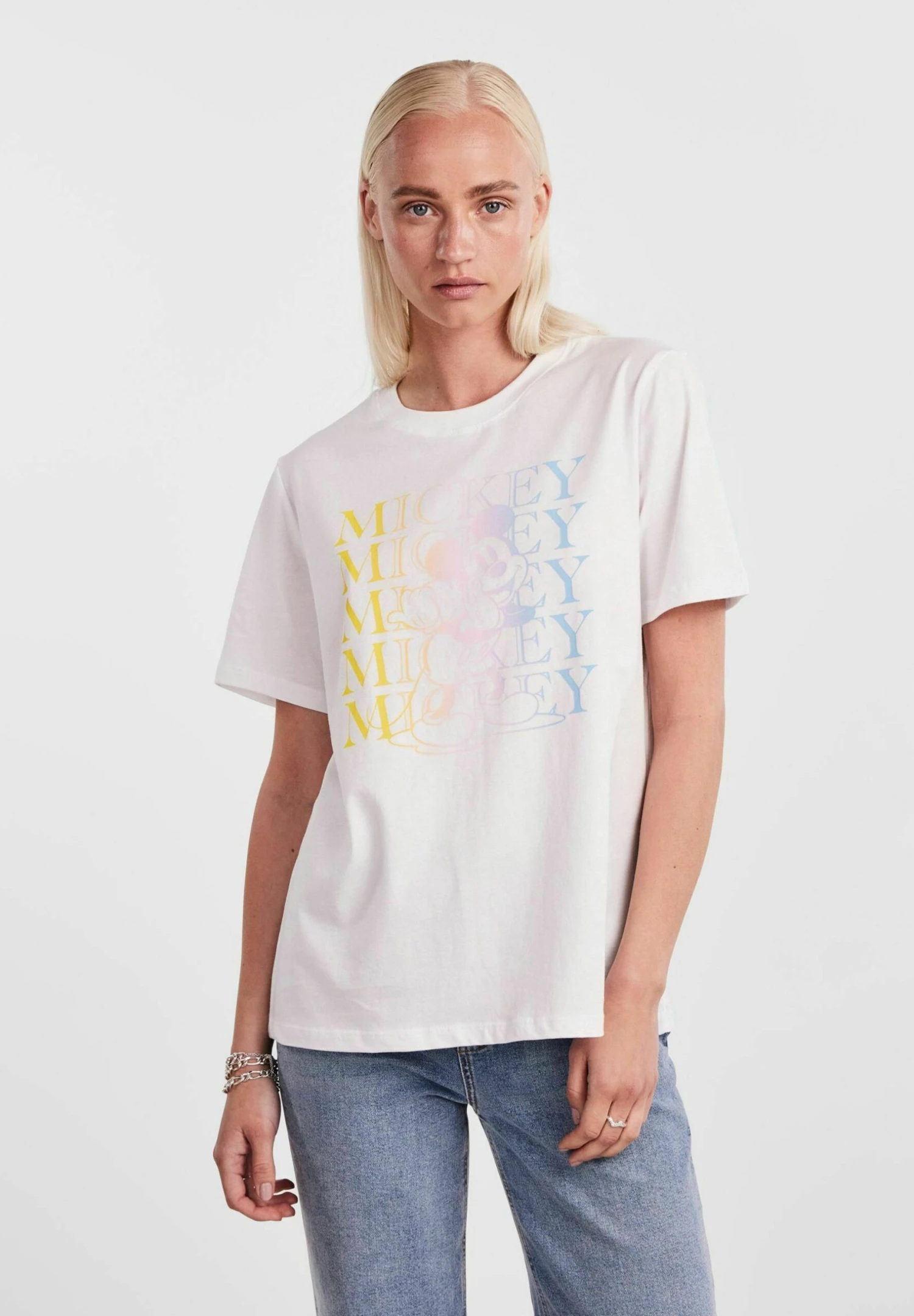Pieces T-Shirt Print - Bright White 3 Pieces T-Shirt Print - Bright White