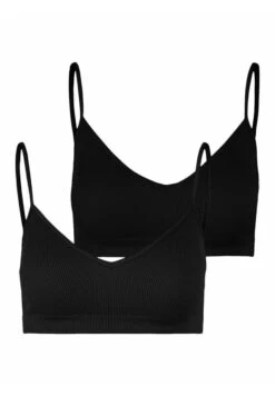Pieces 2 Pack - Bustier - Black