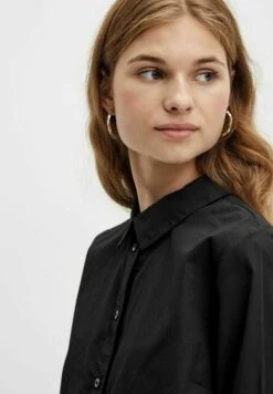 Pieces Pcnoma LongShirt - Overhemdblouse - Black -Pieces 4e8ff8c165eb489d96a89782240498c0