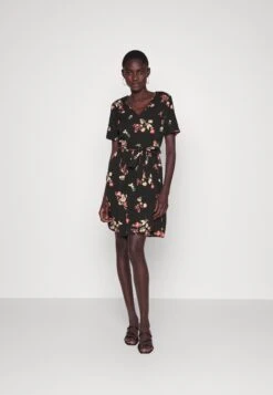 Pieces 21 Pcliliana V Neck Dress - Jurk - Black