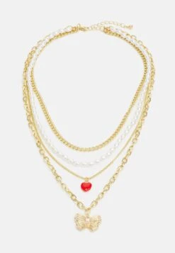 Pieces Pccylla Combi Necklace- Ketting - Gold-Coloured