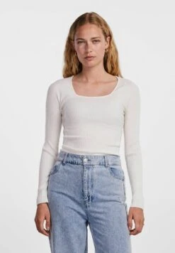 Pieces Mit Langen Ärmeln Pckalu - Trui - Cloud Dancer