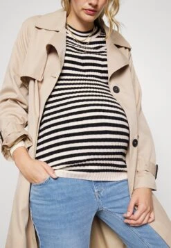 Pieces Maternity Pmcrista- Trui - Black/Beige -Pieces 542e53b6995346a08e97080c2986aaf9