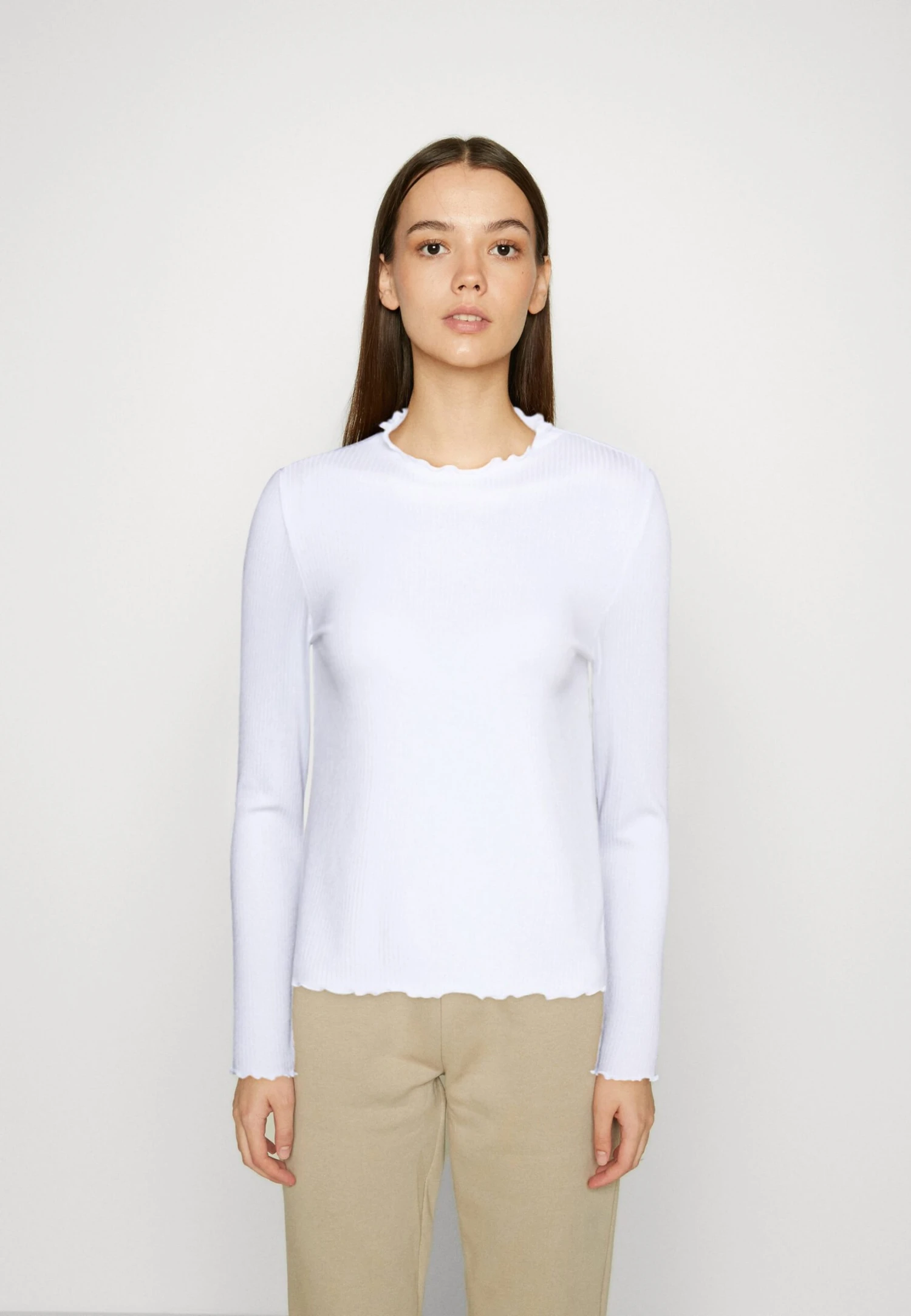 Pieces Pcnicca - Longsleeve - Bright White 3 Pieces Pcnicca - Longsleeve - Bright White