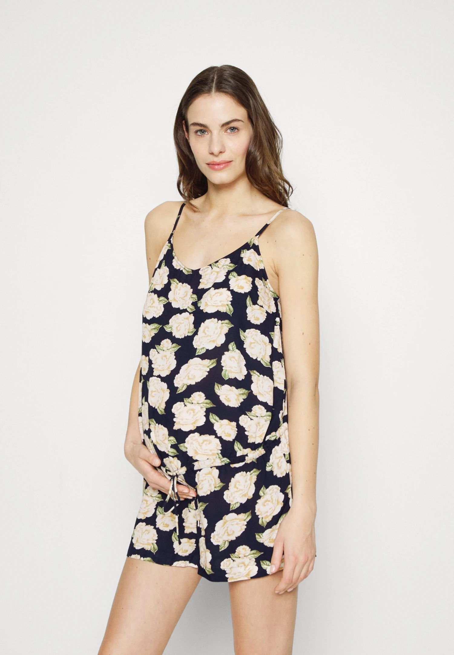 Pieces Maternity Slip Playsuit - Jumpsuit - Sky Captain/Big Flower 3 Pieces Maternity Slip Playsuit - Jumpsuit - Sky Captain/Big Flower