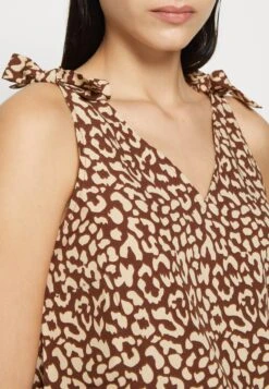 Pieces Pcliliana V Neck - Top - Brown -Pieces 571c7580c6cd45868adfe796dae1bb28