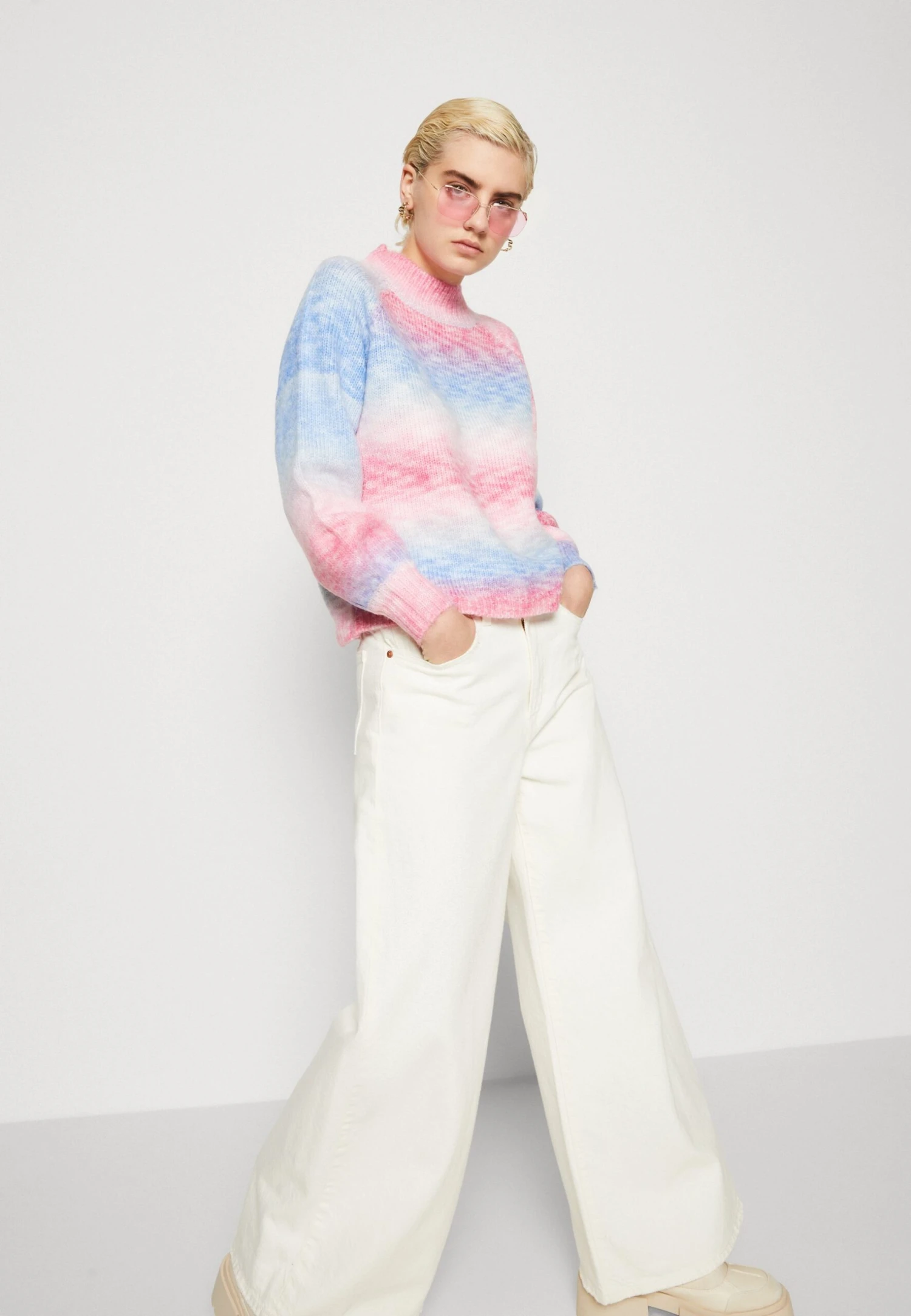 Pieces Pcrainbow Crewneck - Trui - Granada Sky/Multi 6 Pieces Pcrainbow Crewneck - Trui - Granada Sky/Multi - Afbeelding 4