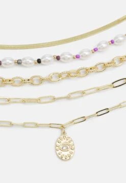 Pieces Pclanna Combi Necklace - Ketting - Gold-Coloured -Pieces 59343f29ce894278882223ef75be4d63